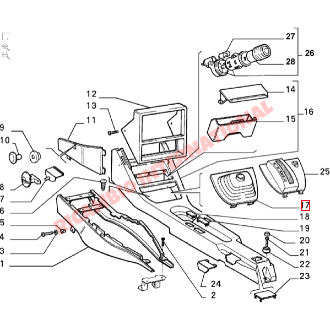 Gear Lever Boot/Surround - Lancia Delta - Lancia Delta Integrale