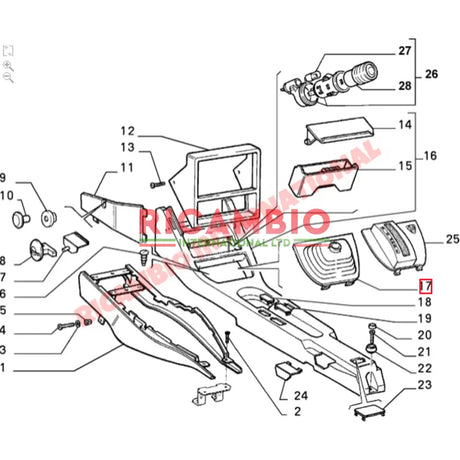 Gear Lever Boot/Surround - Lancia Delta - Lancia Delta Integrale