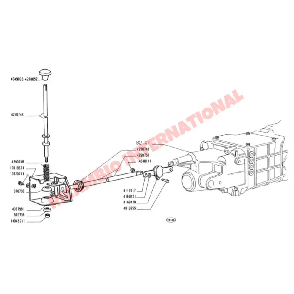 Gear Lever - Classic Fiat 500 N/D/F/L all models - Gearbox and Parts