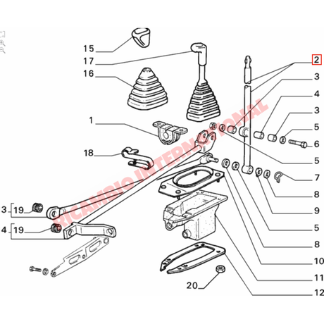 Gear Lever - Classic Fiat Panda - Clutch & Transmission Parts