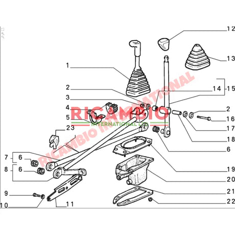Gear Lever - Classic Fiat Panda - Clutch & Transmission Parts
