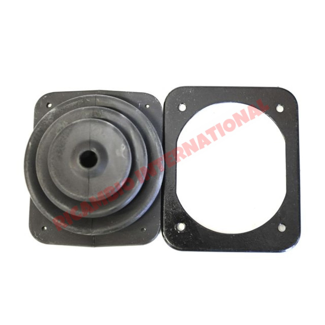 Gear Lever Gaiter/Boot & Metal Securing Plate - Classic Fiat 500 126 600 - Gearbox and Parts