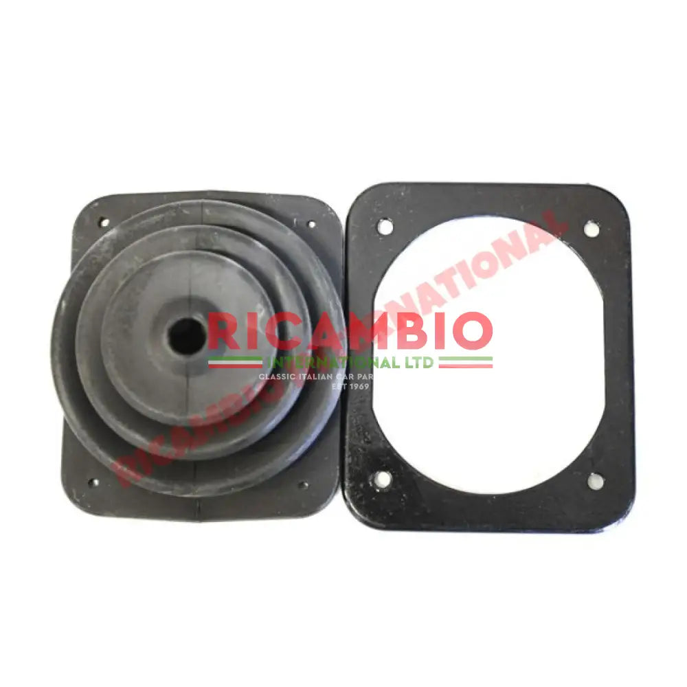 Gear Lever Gaiter/Boot & Metal Securing Plate - Classic Fiat 500 126 600 - Gearbox and Parts