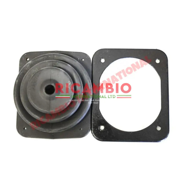 Gear Lever Gaiter/Boot & Metal Securing Plate - Classic Fiat 500 126 600 - Gearbox and Parts