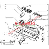 Gear Lever & Hand Brake Lever Cowling Kit - Lancia Thema - Gearbox