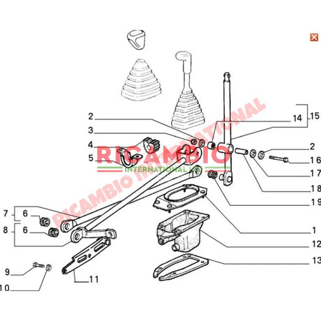 Gear Lever Linkage Bush Repair Kit - Classic Fiat Panda - Clutch & Transmission Parts