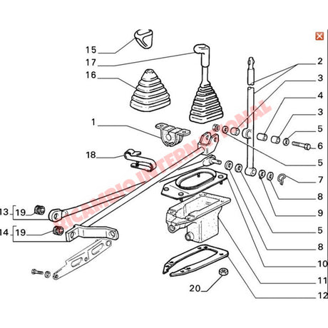 Gear Lever/Linkage Bush Repair Kit - Classic Fiat Panda - Clutch & Transmission Parts