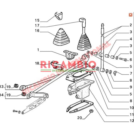 Gear Lever/Linkage Bush Repair Kit - Classic Fiat Panda - Clutch & Transmission Parts