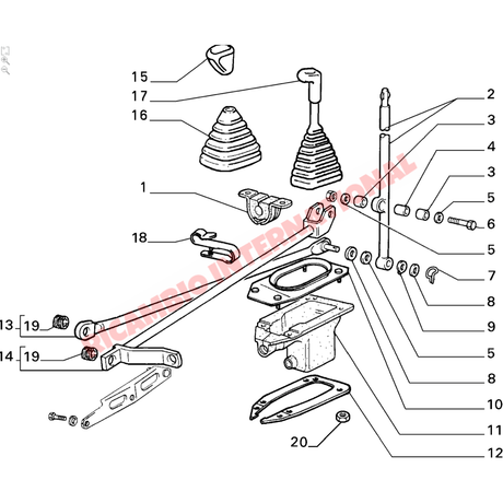 Gear Lever Lower Plastic Bush - Classic Fiat Panda Uno Y10 Regata,Strada - Lancia Y10