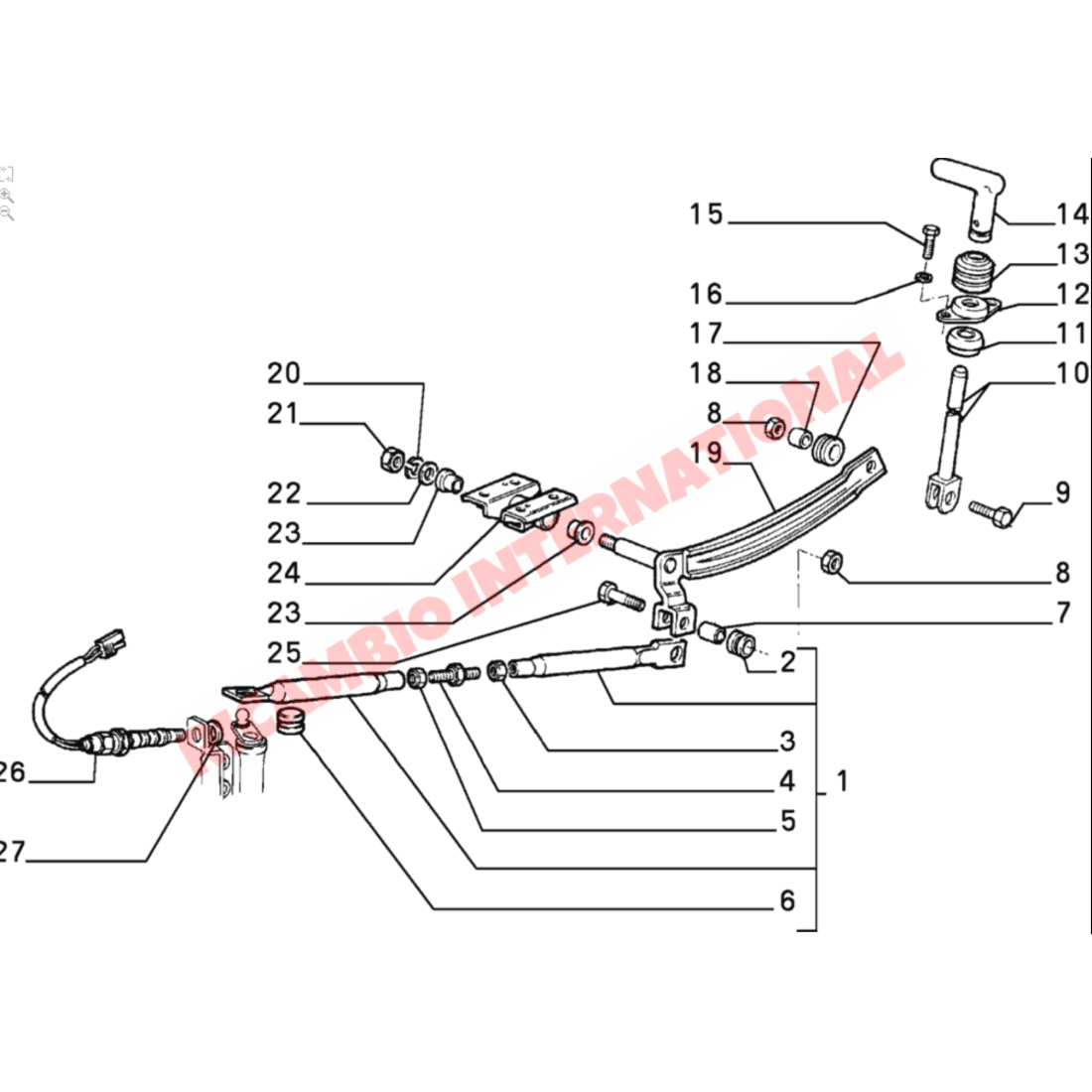 Gear Linkage Bush Kit - Classic Fiat Panda 127 - Clutch & Transmission Parts