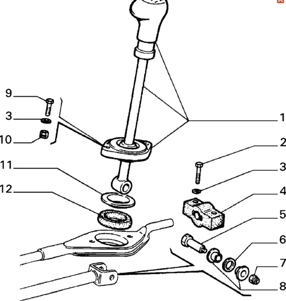 Gear Linkage Bush Kit - Classic Fiat Panda,Uno 127 Lancia Delta Thema - Clutch & Transmission Parts