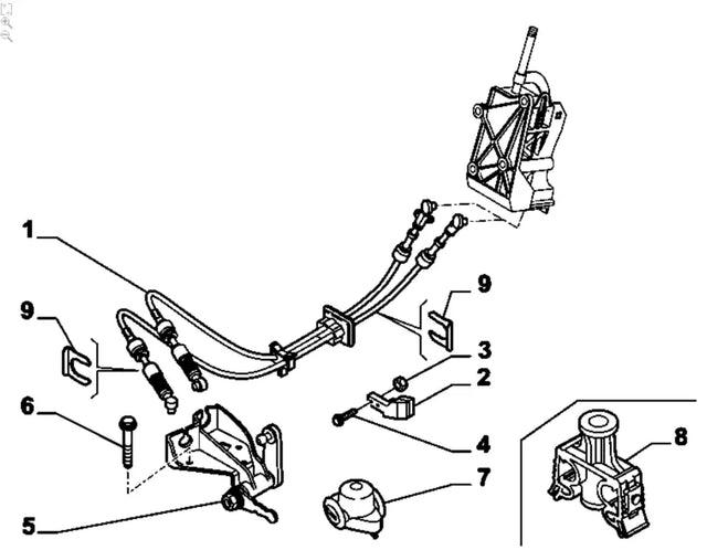 Gear Linkage Cable - New Fiat 500 & Abarth