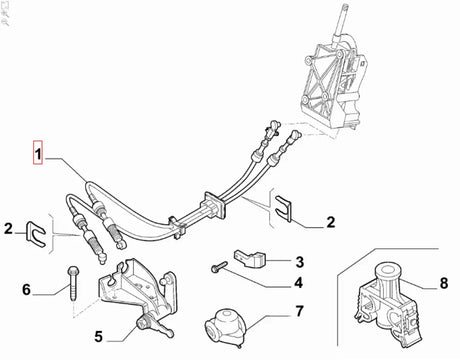 Gear Linkage Cable - New Fiat 500 & Abarth