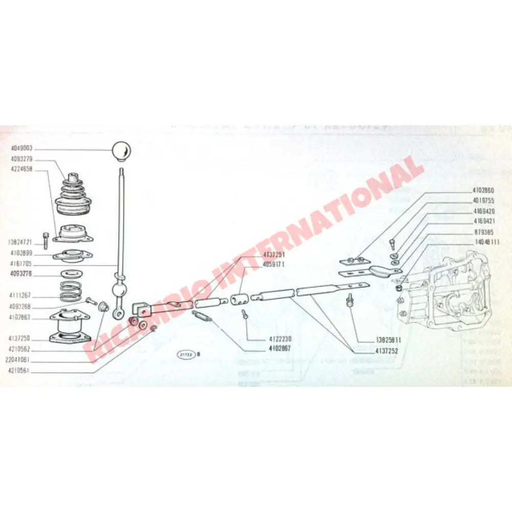 Gear Linkage Coupling - Fiat 850 850T 900T/E 127 128 X19 - Axles - Shafts - Joints and Couplings