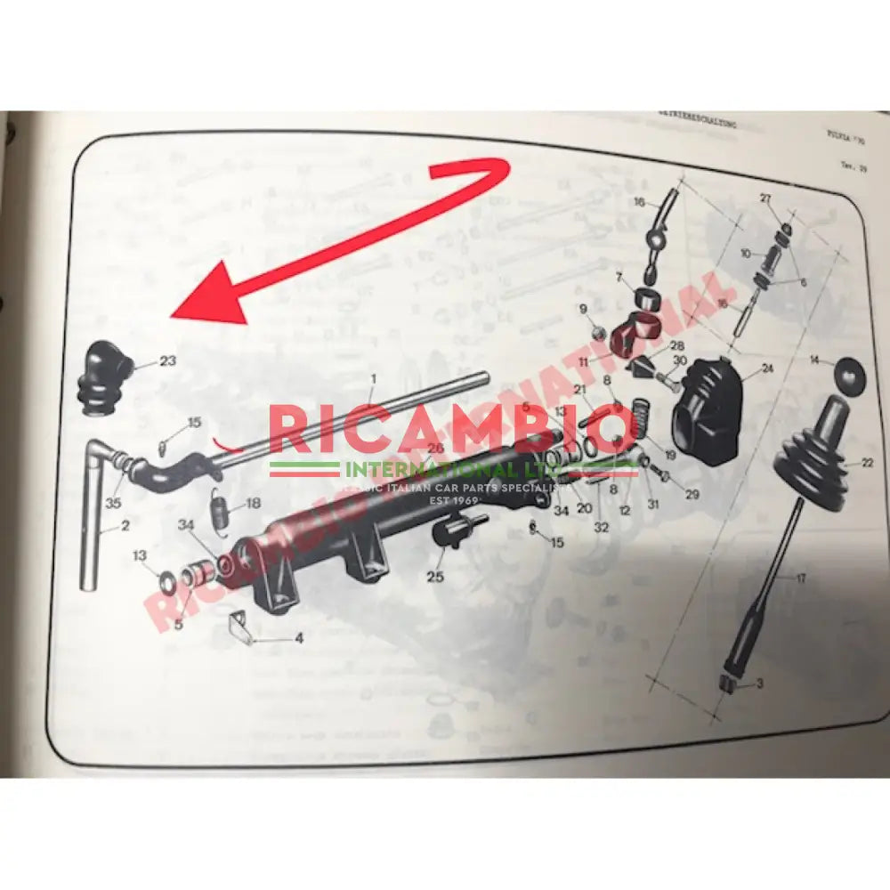 Gear Linkage Dust Cover - Lancia Fulvia - Lancia Fulvia