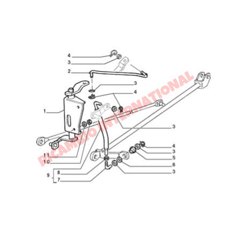 Gear Linkage Support Assy - Classic Fiat Panda Uno - Clutch & Transmission Parts