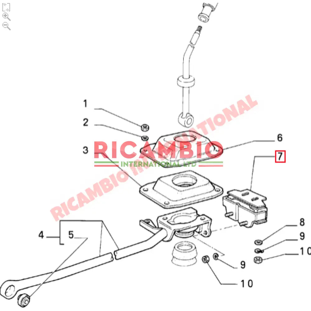 Gear Linkage Support Mount - Lancia Delta - Cables