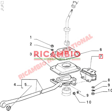 Gear Linkage Support Mount - Lancia Delta - Cables