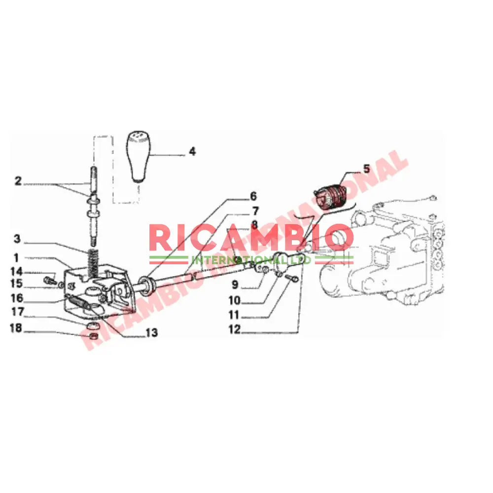 Gear Linkage to Gearbox Rubber Boot - Classic Fiat 500 126 - Gaskets - Seals - Grommets and Rubber Parts