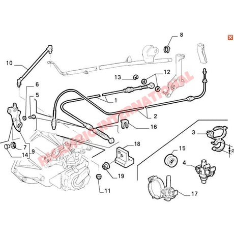 Gear Selector Linkage Cable - Fiat Punto MK1 - Clutch and Transmission Parts