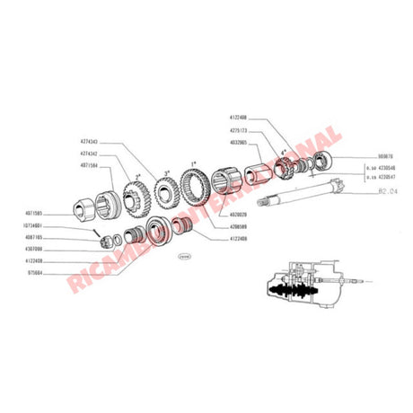 Gearbox 3rd to 4th Syncro Hub - Classic Fiat 500 126 - Gearbox and Parts