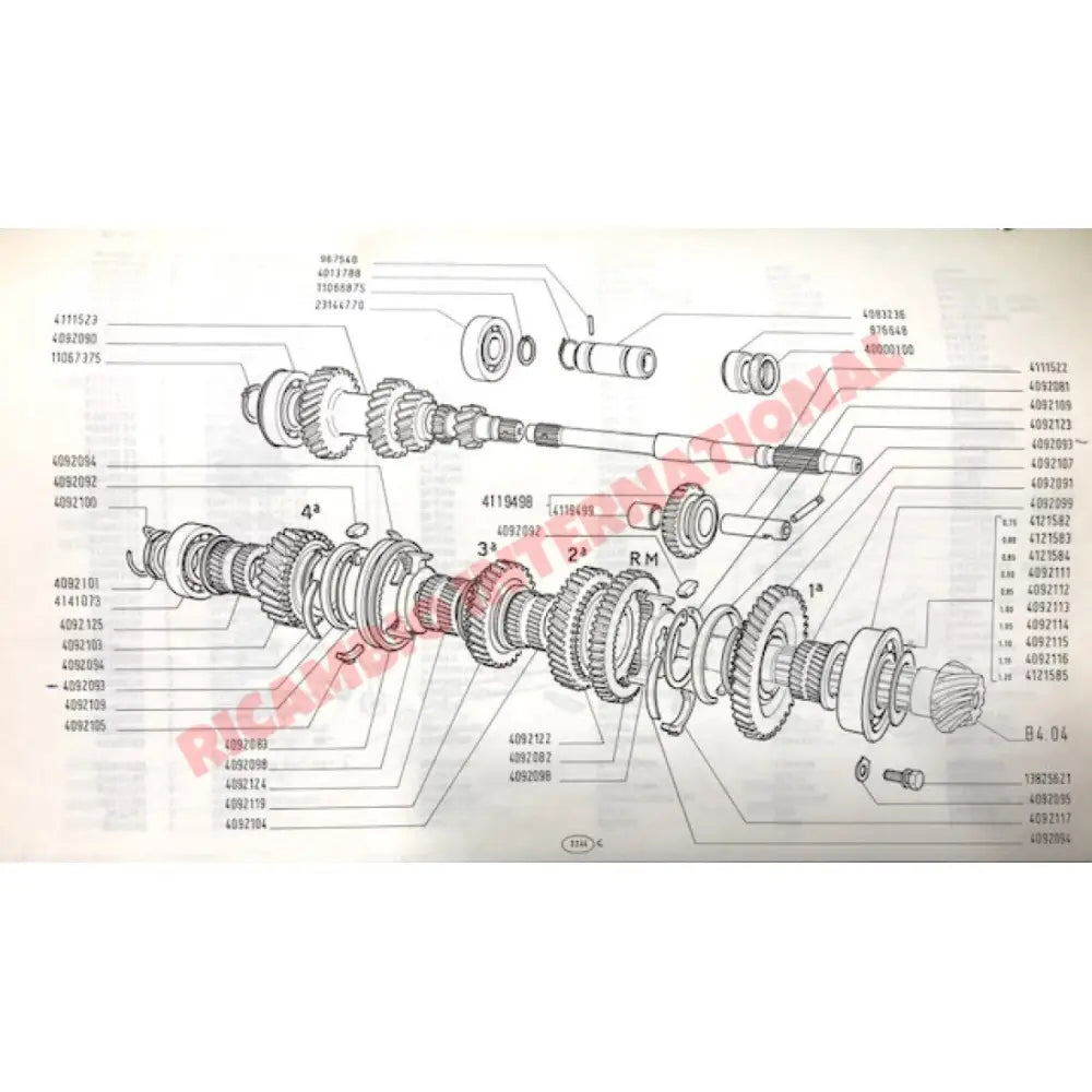 Gearbox Bearing - Fiat 850 - Bearings
