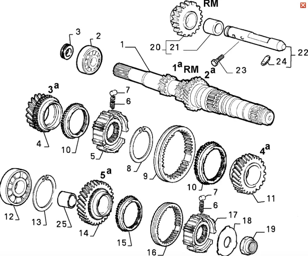 Gearbox Bearing - Fiat Cinquecento,Seicento,New Panda,New 500,Punto - BEARING