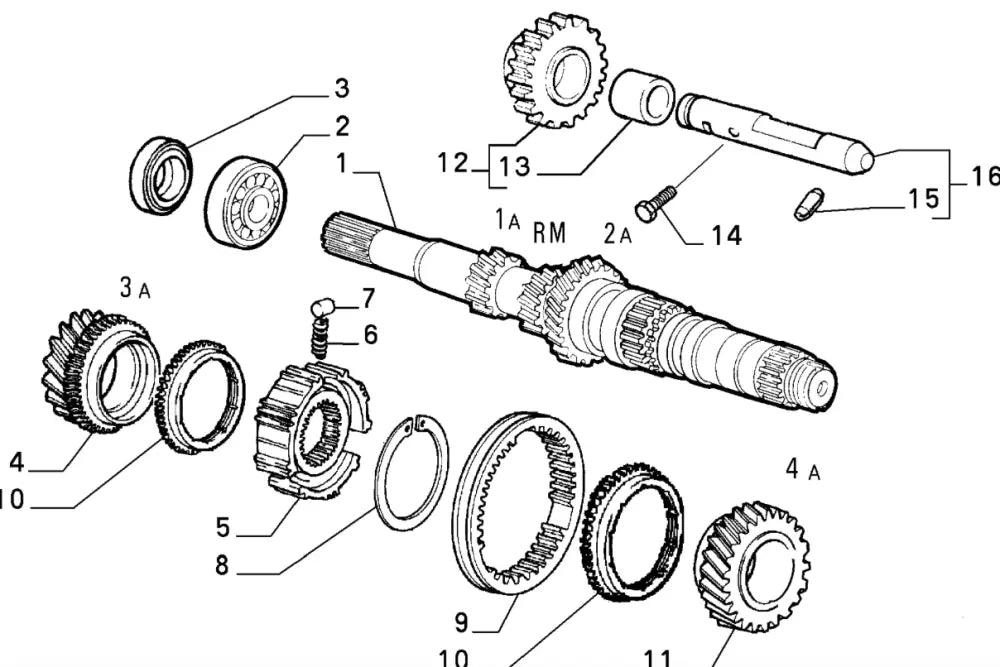 Gearbox Bearing - Fiat Cinquecento,Seicento,New Panda,New 500,Punto - BEARING
