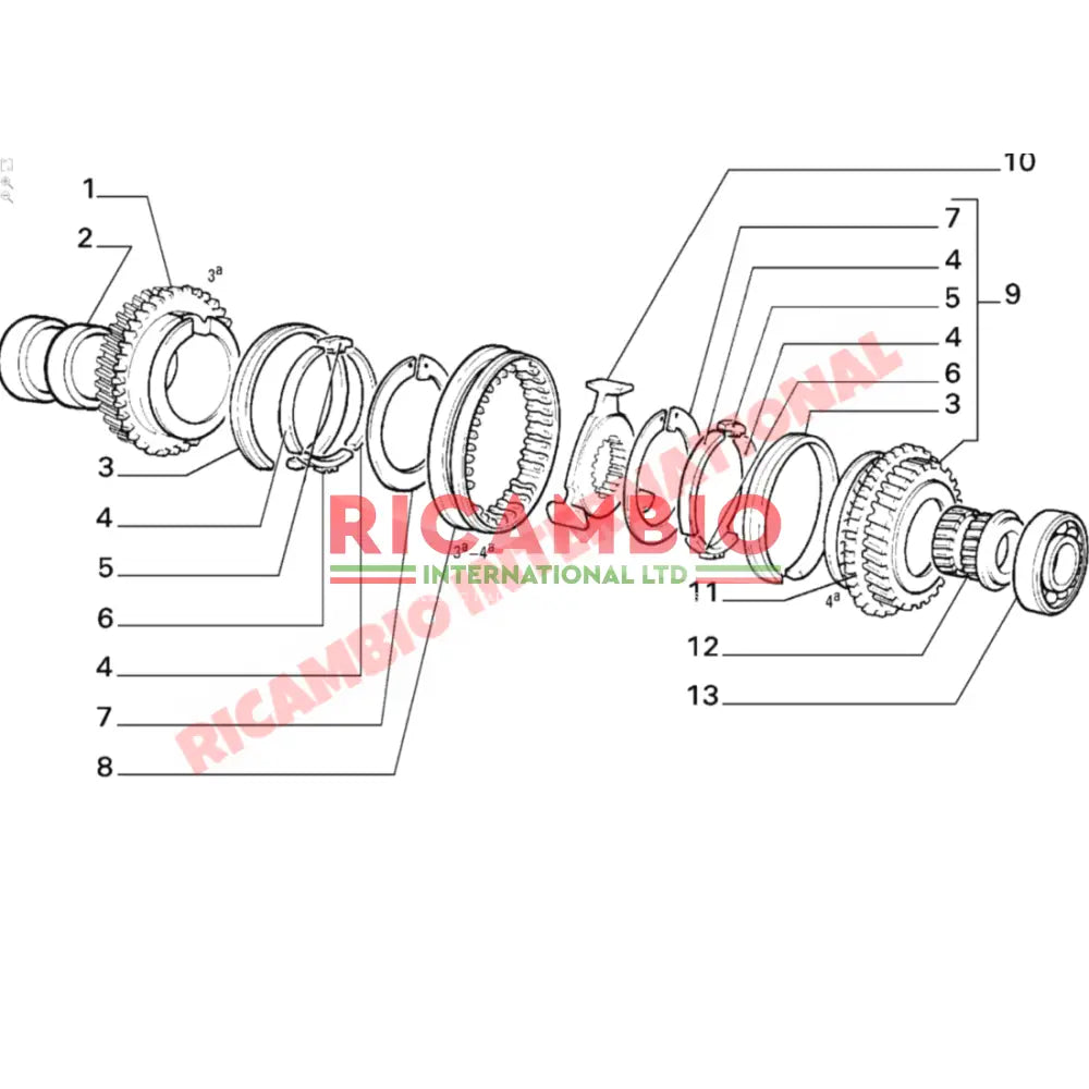 Gearbox Bearing Kit - Classic Fiat Panda Uno Lancia Y10 - Clutch & Transmission Parts