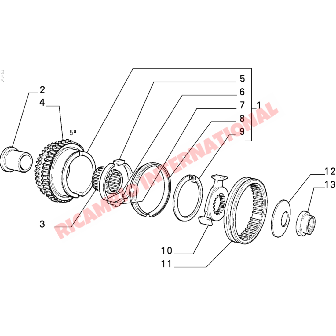 Gearbox Bearing Kit - Classic Fiat Panda Uno Lancia Y10 - Clutch & Transmission Parts