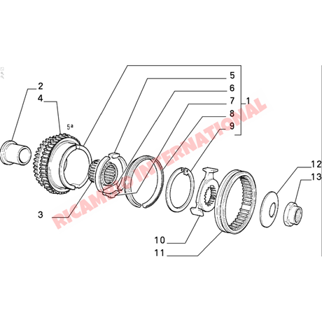 Gearbox Bearing Kit - Classic Fiat Panda Uno Lancia Y10 - Clutch & Transmission Parts