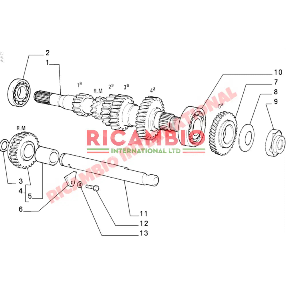 Gearbox Bearing Kit - Classic Fiat Panda Uno Lancia Y10 - Clutch & Transmission Parts