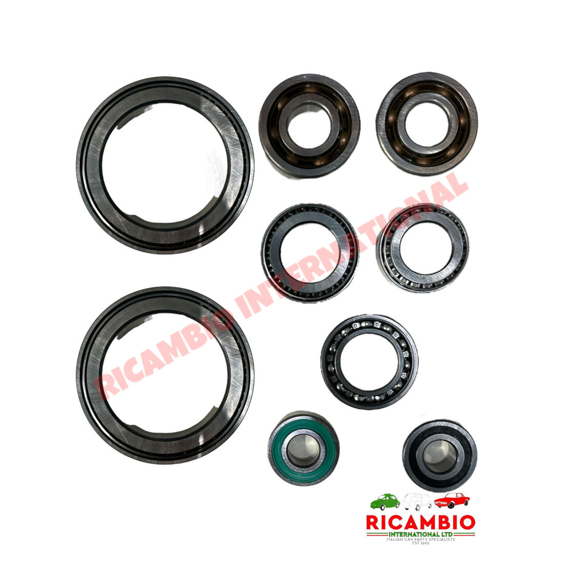 Gearbox Complete Bearing Kit (9 piece) - Classic Fiat Panda 4x4 - Clutch & Transmission Parts