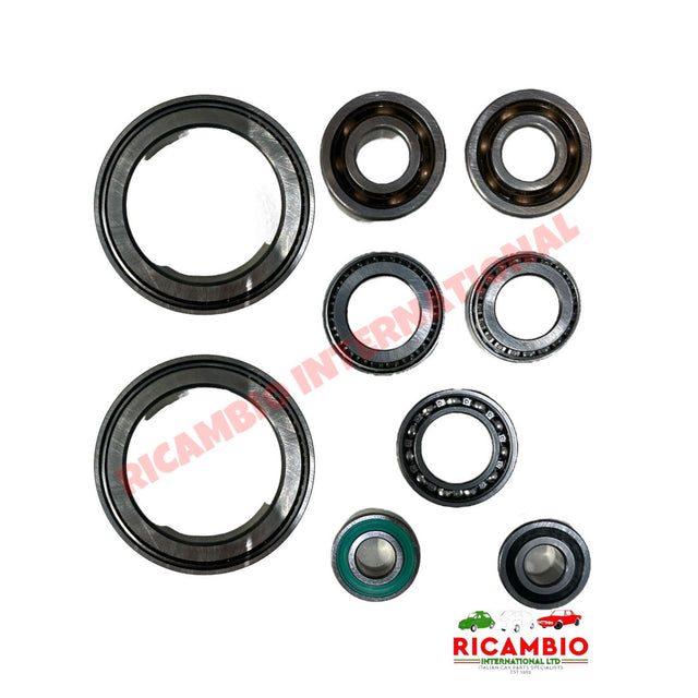 Gearbox Complete Bearing Kit (9 piece) - Classic Fiat Panda 4x4 - Clutch & Transmission Parts
