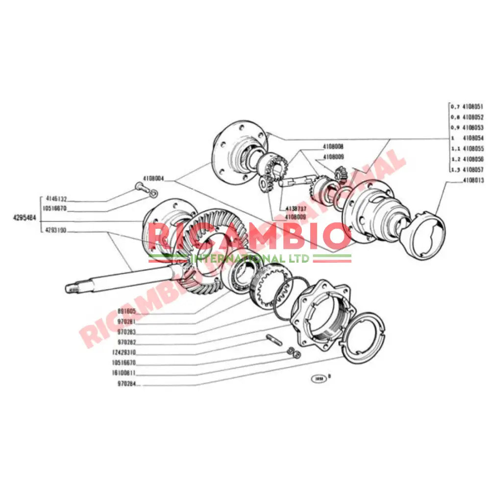 Gearbox Differential Bearing - Classic Fiat 500 & 126 - Bearings