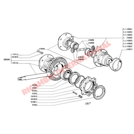 Gearbox Differential Bearing - Classic Fiat 500 & 126 - Bearings