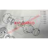 Gearbox Differential Bronze Spacer Shim (VARIOUS SIZES) - Classic Fiat 500 F/L/R/G & 126 all models - Gearbox & Parts