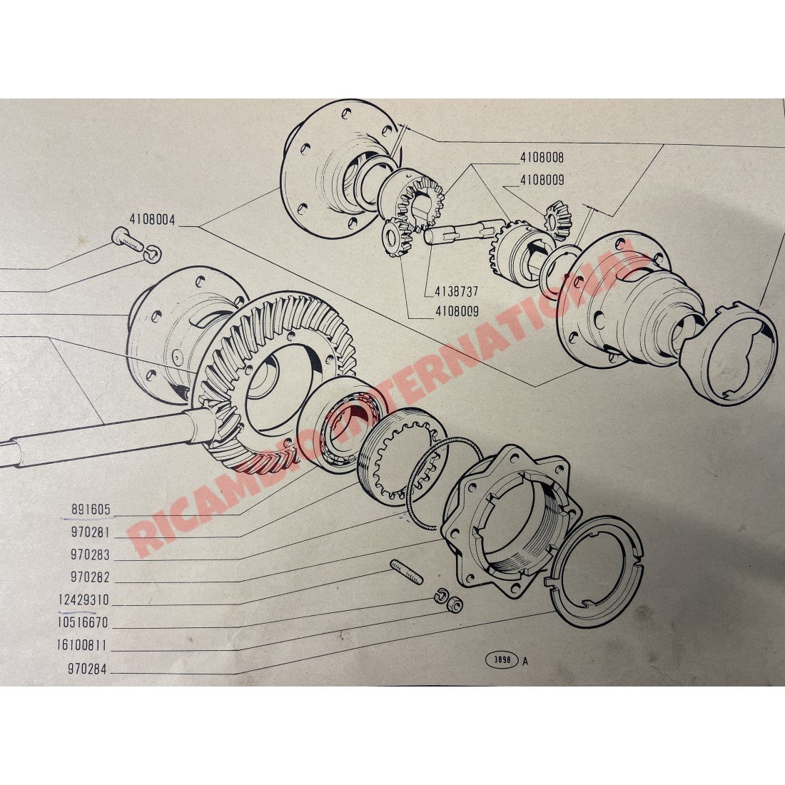 Gearbox Differential Lock Ring - Classic Fiat 500 126 - Gearbox and Parts