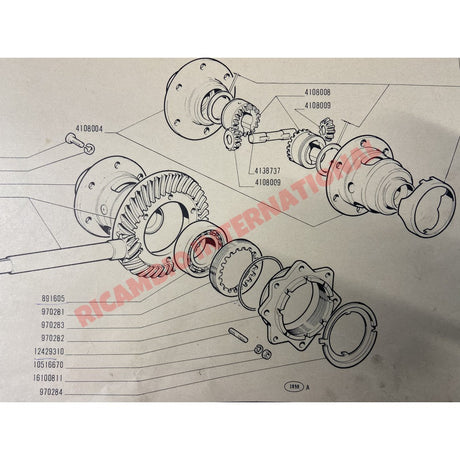 Gearbox Differential Lock Ring - Classic Fiat 500 126 - Gearbox and Parts