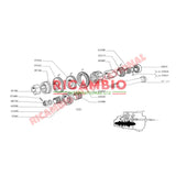 Gearbox Fourth 4th Gear - Classic Fiat 500 126 - Gearbox and Parts