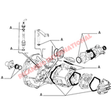 Gearbox Gasket & Seal Kit - Classic Fiat Panda Uno Cinquecento,Seicento,MK1 Punto - Gaskets & Oil Seals