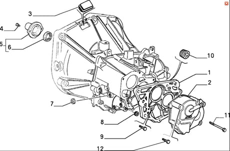 Gearbox Input Shaft Housing & Seal - Fiat Barchetta,Coupe,Punto,Uno,Multipla,Lancia Delta