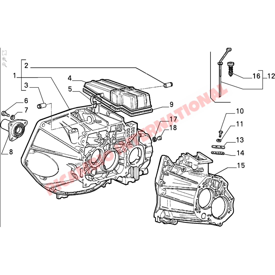 Gearbox Input Shaft Support & Seal - Lancia Thema - Gearbox