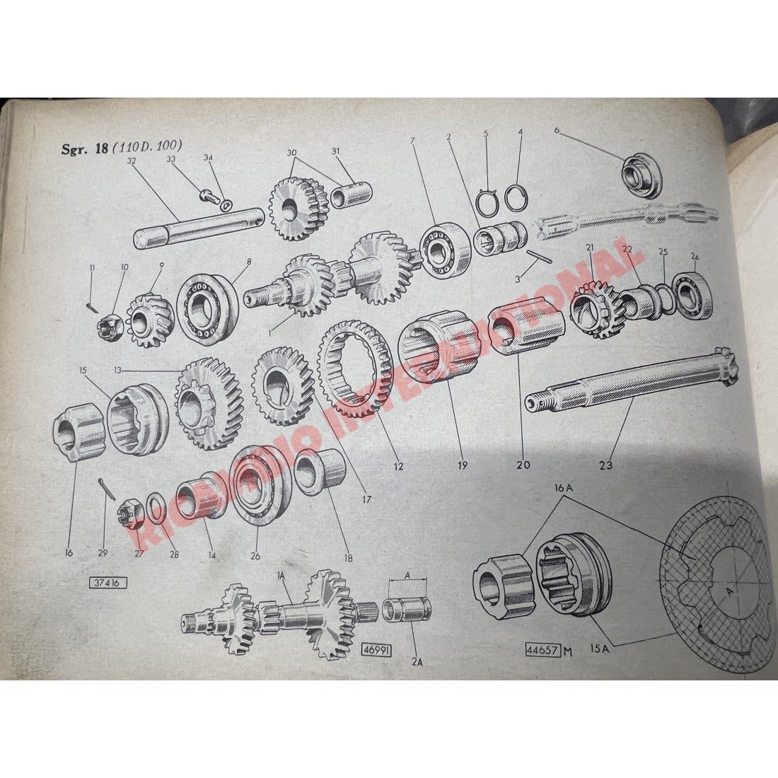 Gearbox Main Shaft (6 Spline) - Classic Fiat 500 N/D all models - Main Shaft