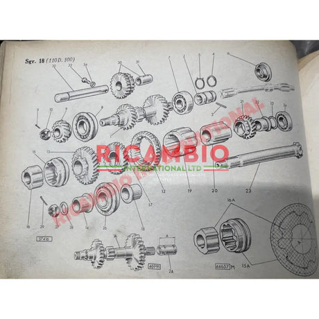Gearbox Main Shaft (6 Spline) - Classic Fiat 500 N/D all models - Main Shaft