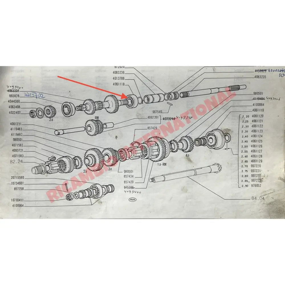 Gearbox Main Shaft Bearing - Fiat 600D - Bearings