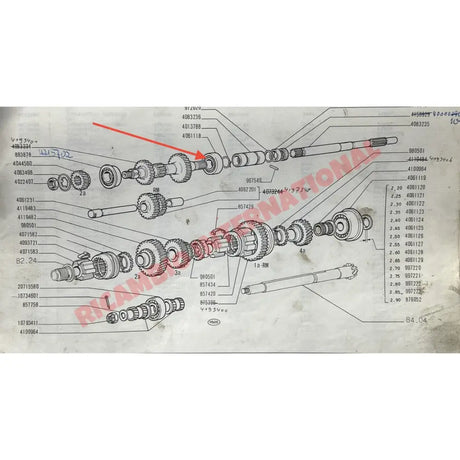 Gearbox Main Shaft Bearing - Fiat 600D - Bearings