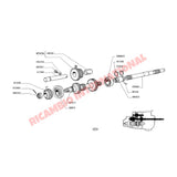 Gearbox Main Shaft Castle Nut - Classic Fiat 500 - Gearbox and Parts