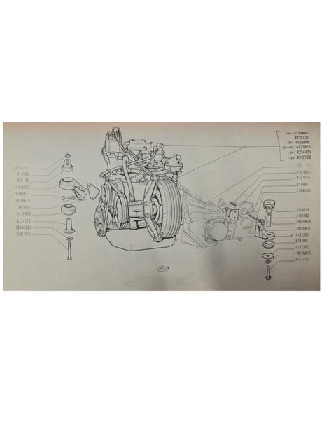 Gearbox Mount Bracket Kit - Fiat 850T,900T/E