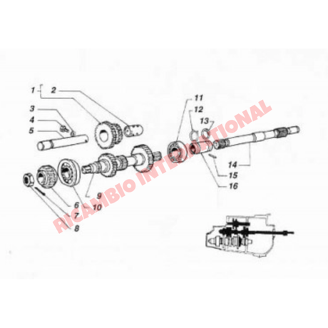 Gearbox Sleeve Wire Clip - Classic Fiat 500,126 - Gearbox & Parts